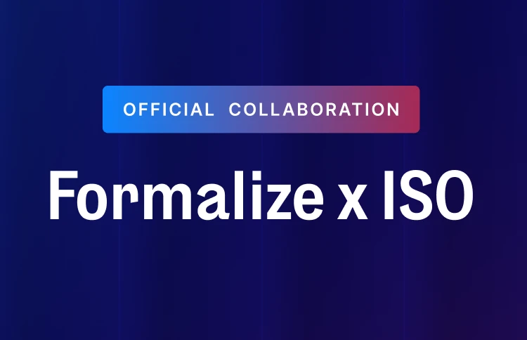 Formalize and ISO collaboration hero image