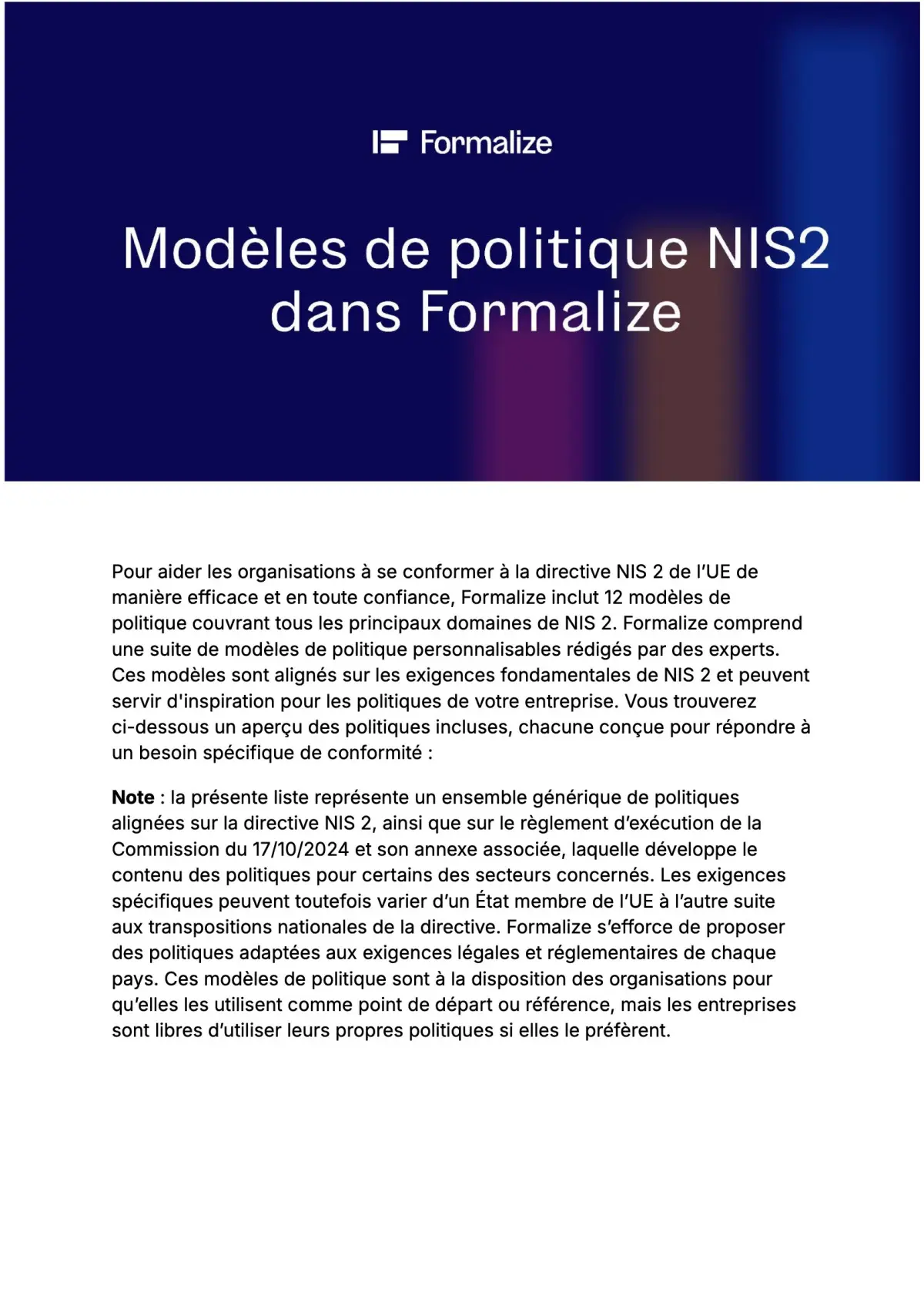 Policy Controls Preview Page 1