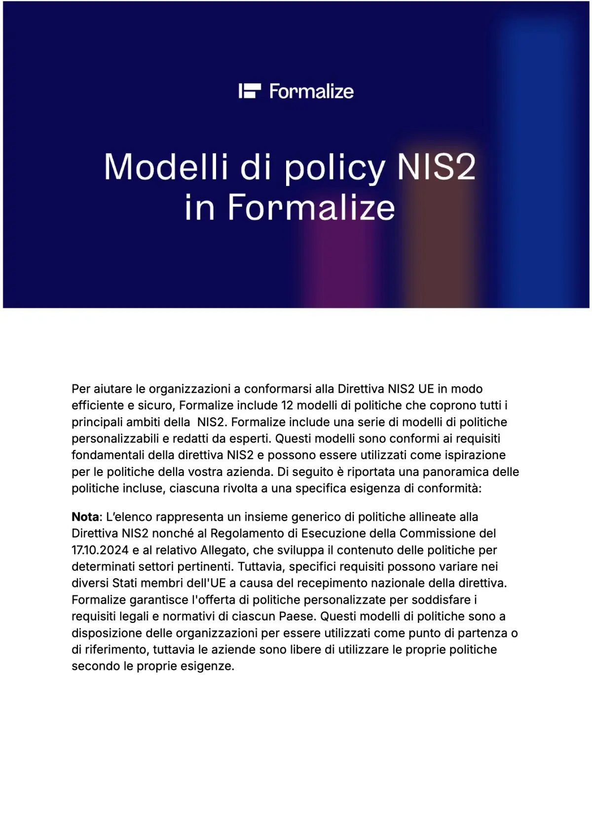 Policy Controls Preview Page 1