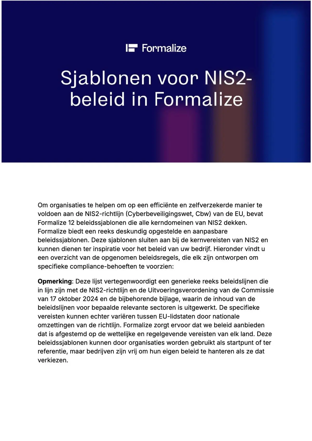 Policy Controls Preview Page 1